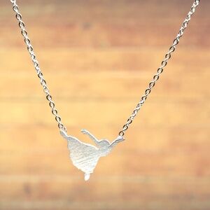 Indio Jewelry New Unique Silver Dancing Girl Hypoallergenic Necklace #223